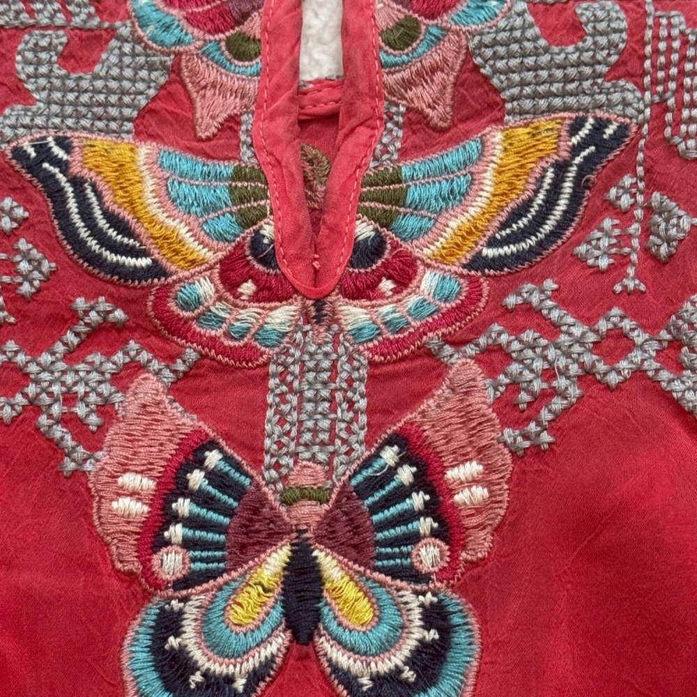 Johnny Was Farfalla extremely heavily embroidered blouse NWT RARE - Picture 3 of 11